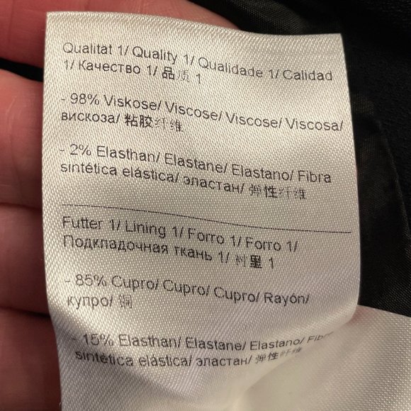 Escada Single Button Front Blazer, Black - Picture 6 of 8